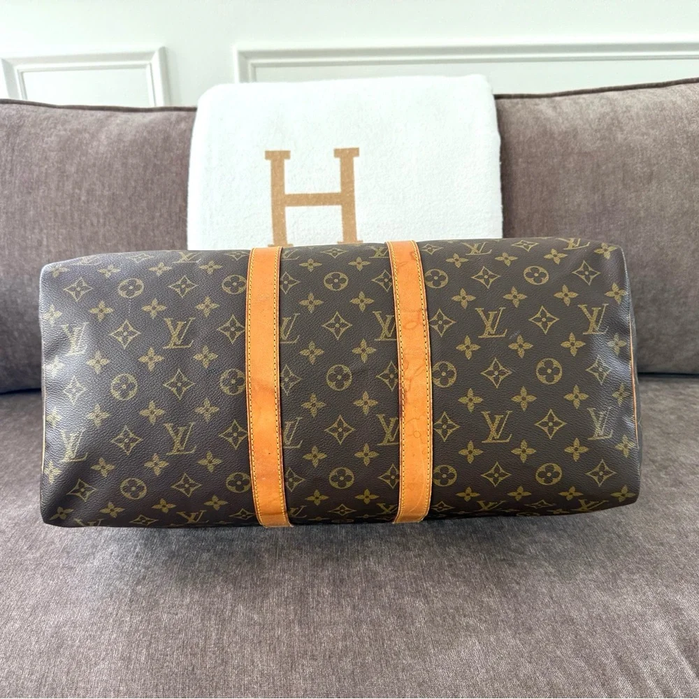 Authentic Louis Vuitton Keepall 45 travel duffel bag  M41428 monogram